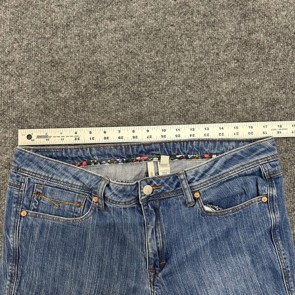 Mango Jeans Womens Size 14 Blue Straight Leg Medium Wash Denim Casual Mid Rise - Picture 7 of 9